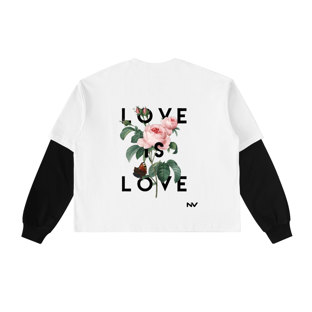 Layered Sleeve T-Shirt (Love is Love)