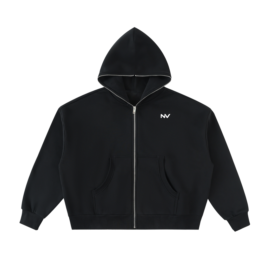 Fleeced Full-Zip Hoodie (Astronaut)