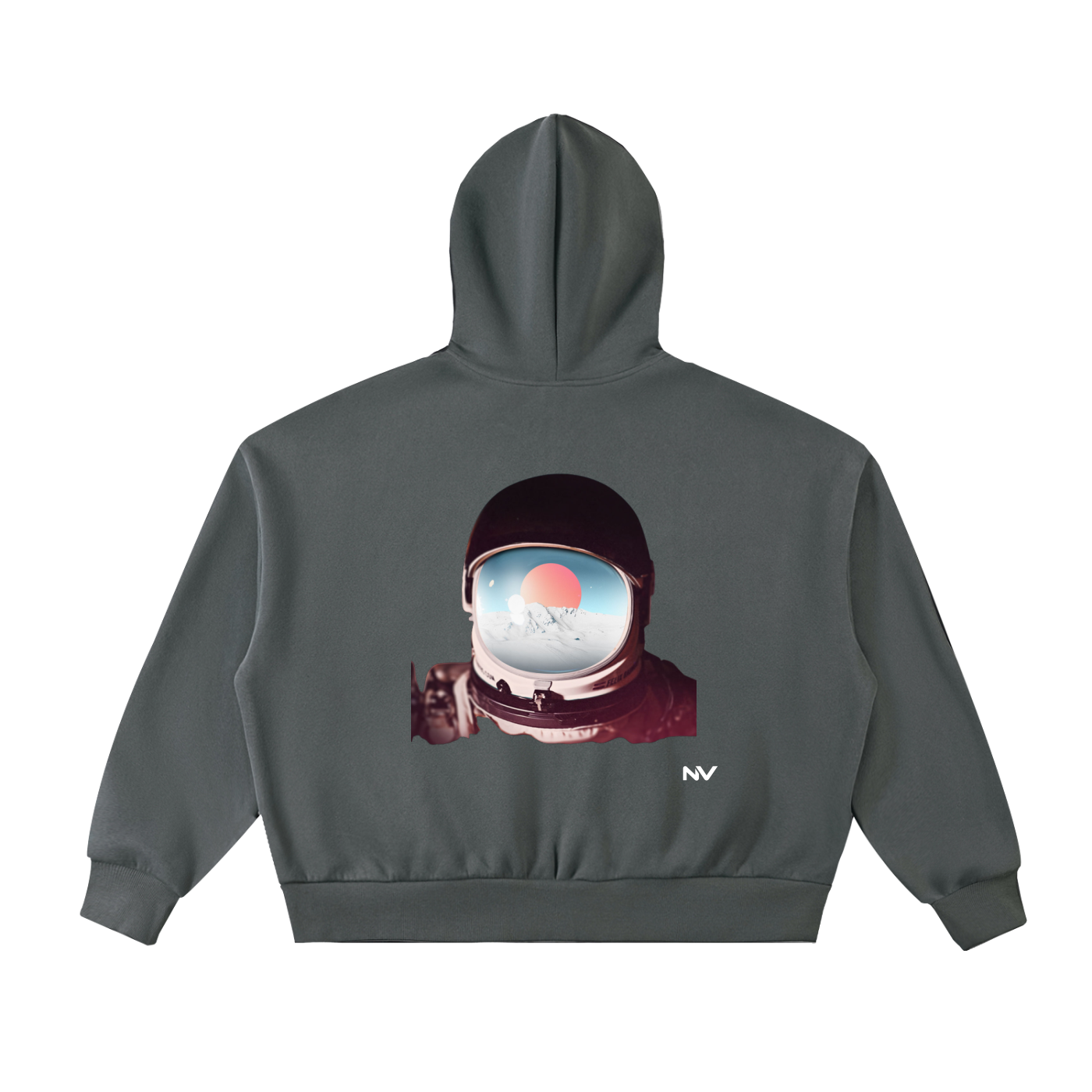 Fleeced Full-Zip Hoodie (Astronaut)